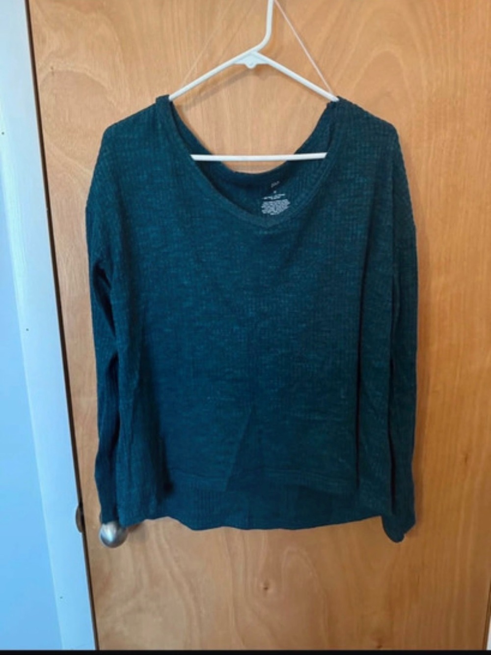 SO Teal Green Long Sleeve Knit Pullover